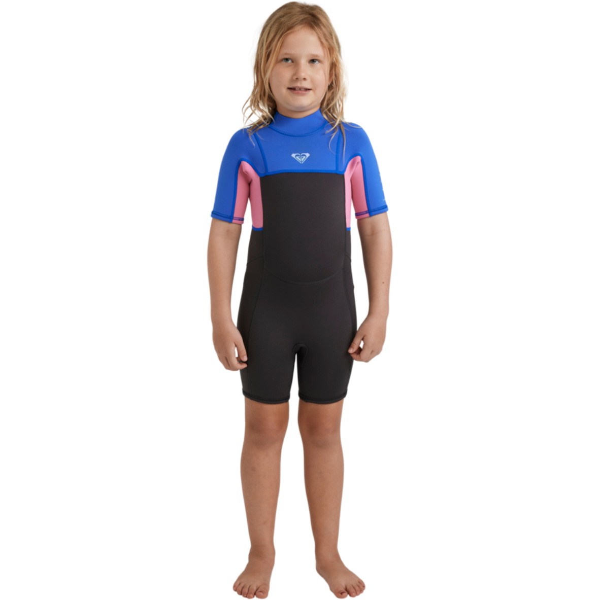 2026 Roxy Toddler Prologue+ 2/2mm Back Zip Shorty Wetsuit 26QW253501 - Cobalt